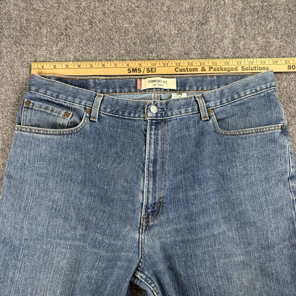 Y2K 90s Levi's 560 Jeans Men 40x30.5 Blue Comfort Fit‎ Tapered  Relaxed Vintage